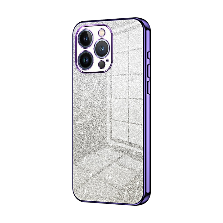 Capa de Telemóvel Electroplated com Pó de Glitter em Degradé, Para iPhone 11 Pro Max, Para iPhone 11, Para iPhone 11 Pro, Para iPhone X / XS, Para iPhone XR, Para iPhone XS Max