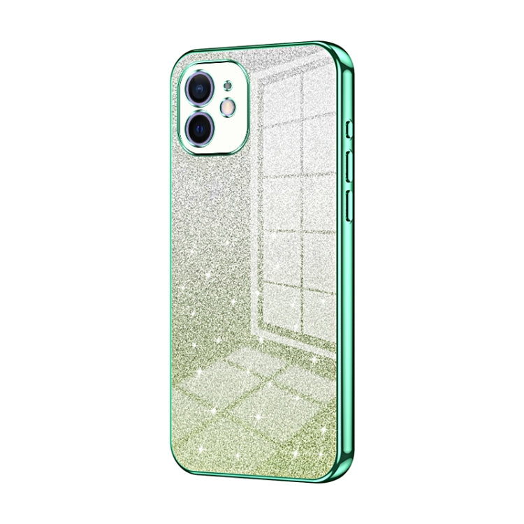 Capa de Telemóvel Electroplated com Pó de Glitter em Degradé, Para iPhone 11 Pro Max, Para iPhone 11, Para iPhone 11 Pro, Para iPhone X / XS, Para iPhone XR, Para iPhone XS Max