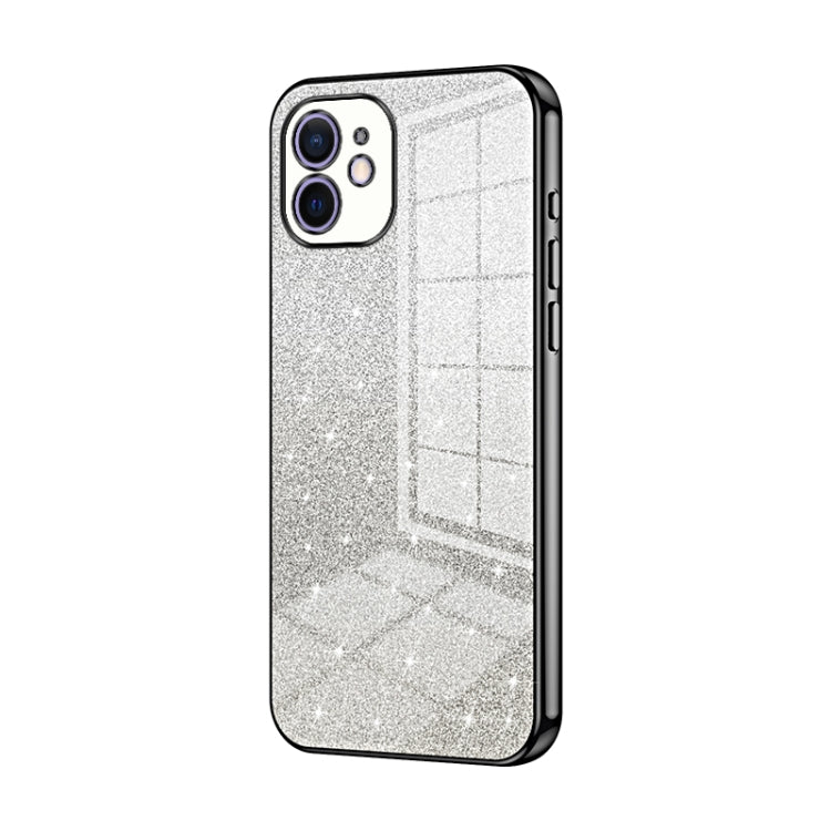 Capa de Telemóvel Electroplated com Pó de Glitter em Degradé, Para iPhone 11 Pro Max, Para iPhone 11, Para iPhone 11 Pro, Para iPhone X / XS, Para iPhone XR, Para iPhone XS Max