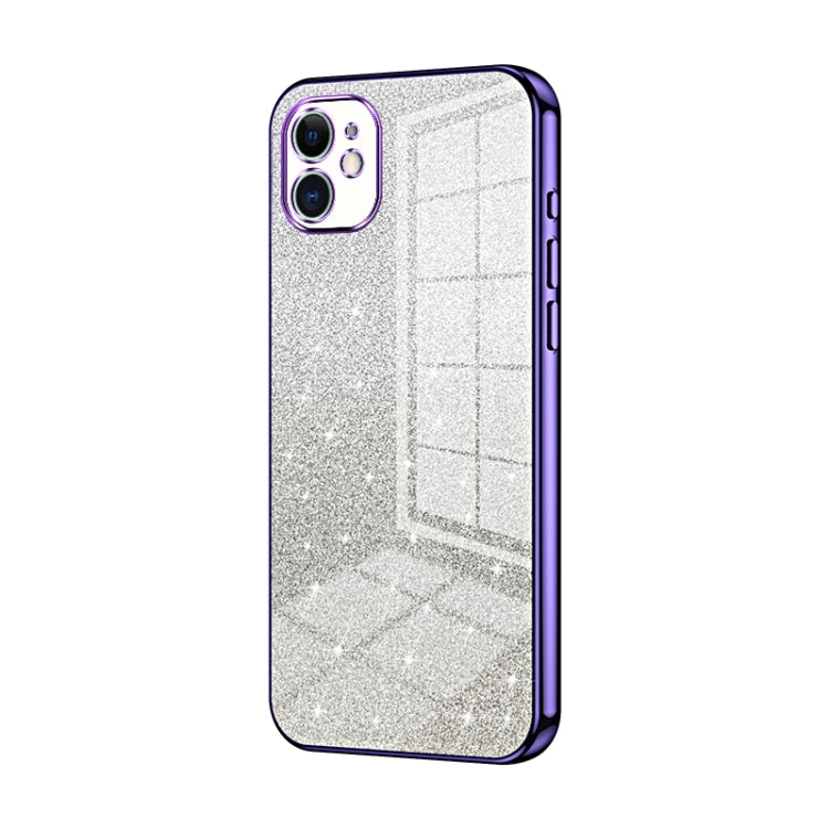 Capa de Telemóvel Electroplated com Pó de Glitter em Degradé, Para iPhone 11 Pro Max, Para iPhone 11, Para iPhone 11 Pro, Para iPhone X / XS, Para iPhone XR, Para iPhone XS Max