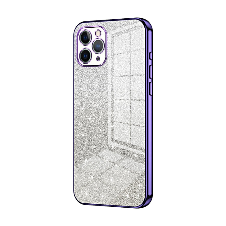 Capa de Telemóvel Electroplated com Pó de Glitter em Degradé, Para iPhone 11 Pro Max, Para iPhone 11, Para iPhone 11 Pro, Para iPhone X / XS, Para iPhone XR, Para iPhone XS Max