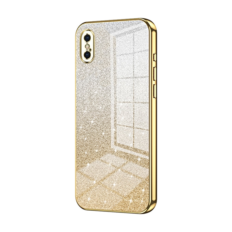 Capa de Telemóvel Electroplated com Pó de Glitter em Degradé, Para iPhone 11 Pro Max, Para iPhone 11, Para iPhone 11 Pro, Para iPhone X / XS, Para iPhone XR, Para iPhone XS Max