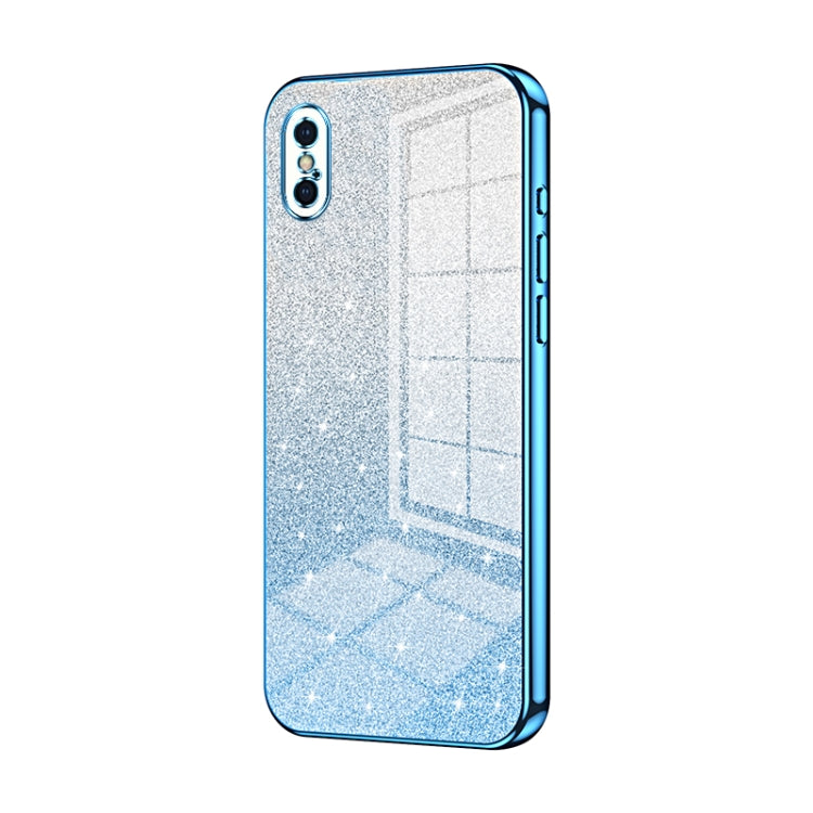 Capa de Telemóvel Electroplated com Pó de Glitter em Degradé, Para iPhone 11 Pro Max, Para iPhone 11, Para iPhone 11 Pro, Para iPhone X / XS, Para iPhone XR, Para iPhone XS Max