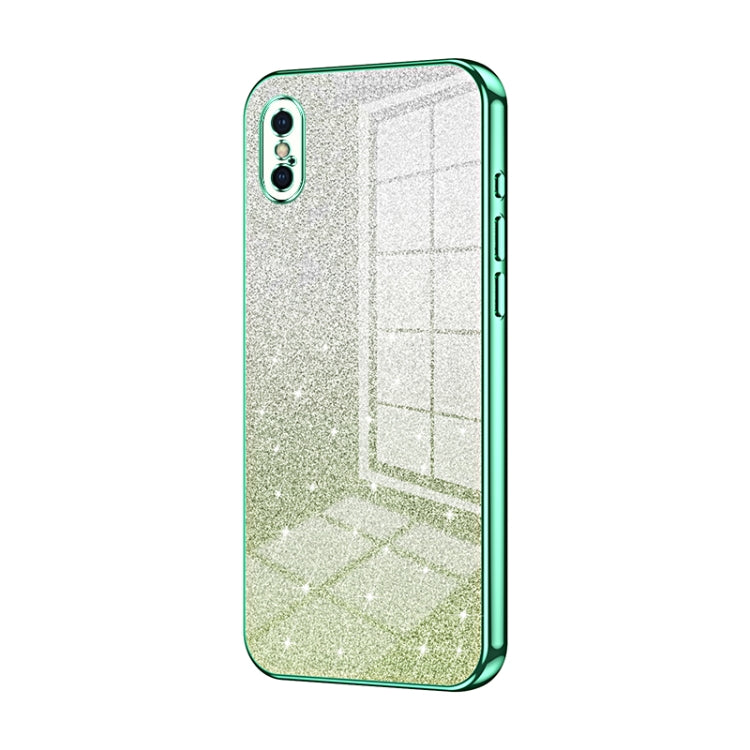 Capa de Telemóvel Electroplated com Pó de Glitter em Degradé, Para iPhone 11 Pro Max, Para iPhone 11, Para iPhone 11 Pro, Para iPhone X / XS, Para iPhone XR, Para iPhone XS Max