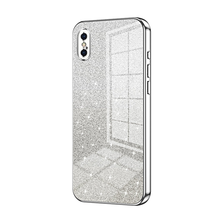 Capa de Telemóvel Electroplated com Pó de Glitter em Degradé, Para iPhone 11 Pro Max, Para iPhone 11, Para iPhone 11 Pro, Para iPhone X / XS, Para iPhone XR, Para iPhone XS Max