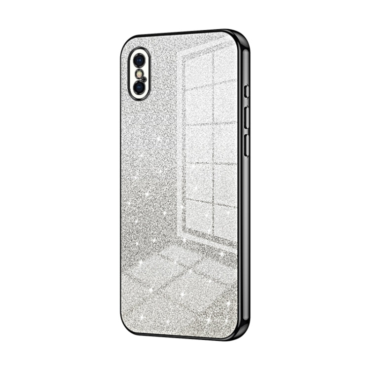 Capa de Telemóvel Electroplated com Pó de Glitter em Degradé, Para iPhone 11 Pro Max, Para iPhone 11, Para iPhone 11 Pro, Para iPhone X / XS, Para iPhone XR, Para iPhone XS Max