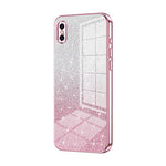 Capa de Telemóvel Electroplated com Pó de Glitter em Degradé, Para iPhone 11 Pro Max, Para iPhone 11, Para iPhone 11 Pro, Para iPhone X / XS, Para iPhone XR, Para iPhone XS Max