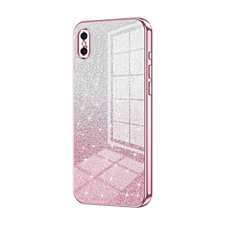Capa de Telemóvel Electroplated com Pó de Glitter em Degradé, Para iPhone 11 Pro Max, Para iPhone 11, Para iPhone 11 Pro, Para iPhone X / XS, Para iPhone XR, Para iPhone XS Max