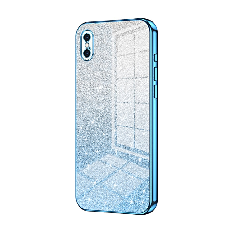 Capa de Telemóvel Electroplated com Pó de Glitter em Degradé, Para iPhone 11 Pro Max, Para iPhone 11, Para iPhone 11 Pro, Para iPhone X / XS, Para iPhone XR, Para iPhone XS Max