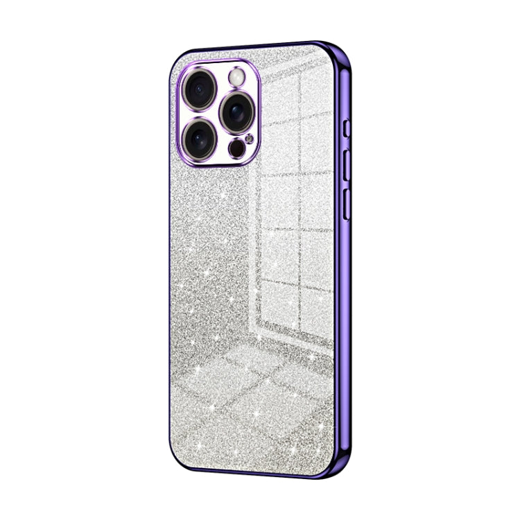 Capa de telemóvel eletroplatinada com pó de glitter em gradiente, para iPhone 17e / 16e, para iPhone 17 Pro Max, para iPhone 17 Pro, para iPhone 17, para iPhone Air, para iPhone 16 Pro Max