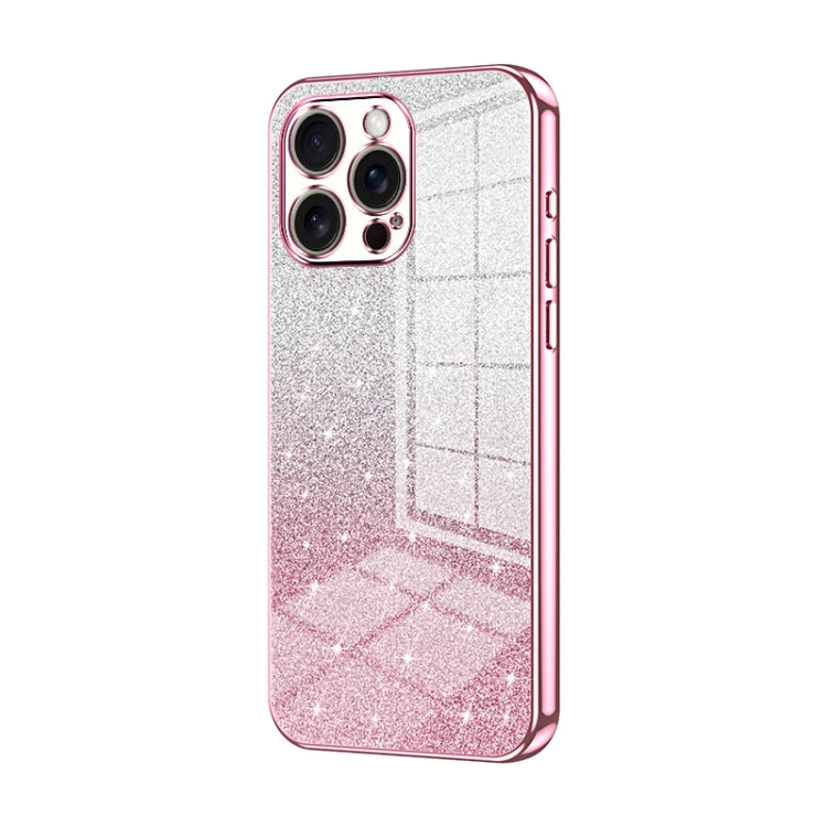 Capa de telemóvel eletroplatinada com pó de glitter em gradiente, para iPhone 17e / 16e, para iPhone 17 Pro Max, para iPhone 17 Pro, para iPhone 17, para iPhone Air, para iPhone 16 Pro Max