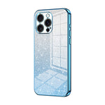 Capa de telemóvel eletroplatinada com pó de glitter em gradiente, para iPhone 17e / 16e, para iPhone 17 Pro Max, para iPhone 17 Pro, para iPhone 17, para iPhone Air, para iPhone 16 Pro Max