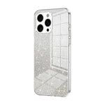 Capa de telemóvel eletroplatinada com pó de glitter em gradiente, para iPhone 17e / 16e, para iPhone 17 Pro Max, para iPhone 17 Pro, para iPhone 17, para iPhone Air, para iPhone 16 Pro Max