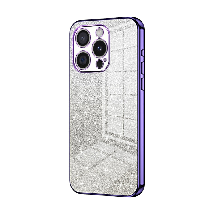 Capa de telemóvel eletroplatinada com pó de glitter em gradiente, para iPhone 16 Pro, para iPhone 16 Plus, para iPhone 16, para iPhone 15 Pro Max, para iPhone 15 Pro, para iPhone 15 Plus