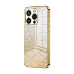 Capa de telemóvel eletroplatinada com pó de glitter em gradiente, para iPhone 16 Pro, para iPhone 16 Plus, para iPhone 16, para iPhone 15 Pro Max, para iPhone 15 Pro, para iPhone 15 Plus