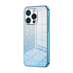 Capa de telemóvel eletroplatinada com pó de glitter em gradiente, para iPhone 16 Pro, para iPhone 16 Plus, para iPhone 16, para iPhone 15 Pro Max, para iPhone 15 Pro, para iPhone 15 Plus