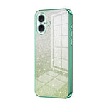 Capa de telemóvel eletroplatinada com pó de glitter em gradiente, para iPhone 16 Pro, para iPhone 16 Plus, para iPhone 16, para iPhone 15 Pro Max, para iPhone 15 Pro, para iPhone 15 Plus