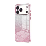 Capa de telemóvel eletroplatinada com pó de glitter em gradiente, para iPhone 17e / 16e, para iPhone 17 Pro Max, para iPhone 17 Pro, para iPhone 17, para iPhone Air, para iPhone 16 Pro Max