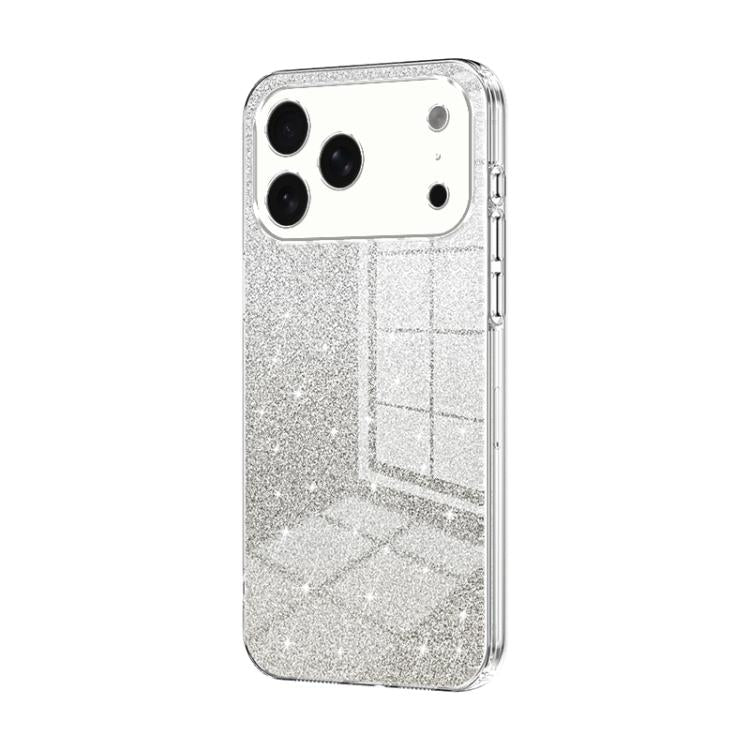 Capa de telemóvel eletroplatinada com pó de glitter em gradiente, para iPhone 17e / 16e, para iPhone 17 Pro Max, para iPhone 17 Pro, para iPhone 17, para iPhone Air, para iPhone 16 Pro Max