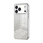 Capa de telemóvel eletroplatinada com pó de glitter em gradiente, para iPhone 17e / 16e, para iPhone 17 Pro Max, para iPhone 17 Pro, para iPhone 17, para iPhone Air, para iPhone 16 Pro Max