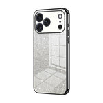 Capa de telemóvel eletroplatinada com pó de glitter em gradiente, para iPhone 17e / 16e, para iPhone 17 Pro Max, para iPhone 17 Pro, para iPhone 17, para iPhone Air, para iPhone 16 Pro Max