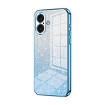 Capa de telemóvel eletroplatinada com pó de glitter em gradiente, para iPhone 17e / 16e, para iPhone 17 Pro Max, para iPhone 17 Pro, para iPhone 17, para iPhone Air, para iPhone 16 Pro Max