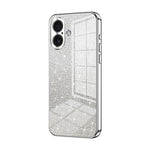 Capa de telemóvel eletroplatinada com pó de glitter em gradiente, para iPhone 17e / 16e, para iPhone 17 Pro Max, para iPhone 17 Pro, para iPhone 17, para iPhone Air, para iPhone 16 Pro Max