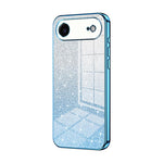 Capa de telemóvel eletroplatinada com pó de glitter em gradiente, para iPhone 17e / 16e, para iPhone 17 Pro Max, para iPhone 17 Pro, para iPhone 17, para iPhone Air, para iPhone 16 Pro Max