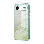Capa de telemóvel eletroplatinada com pó de glitter em gradiente, para iPhone 17e / 16e, para iPhone 17 Pro Max, para iPhone 17 Pro, para iPhone 17, para iPhone Air, para iPhone 16 Pro Max
