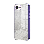 Capa de telemóvel eletroplatinada com pó de glitter em gradiente, para iPhone 17e / 16e, para iPhone 17 Pro Max, para iPhone 17 Pro, para iPhone 17, para iPhone Air, para iPhone 16 Pro Max