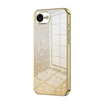 Capa de telemóvel eletroplatinada com pó de glitter em gradiente, para iPhone 17e / 16e, para iPhone 17 Pro Max, para iPhone 17 Pro, para iPhone 17, para iPhone Air, para iPhone 16 Pro Max