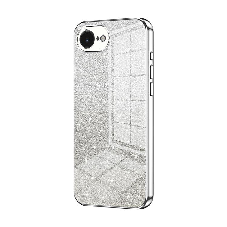Capa de telemóvel eletroplatinada com pó de glitter em gradiente, para iPhone 17e / 16e, para iPhone 17 Pro Max, para iPhone 17 Pro, para iPhone 17, para iPhone Air, para iPhone 16 Pro Max