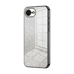 Capa de telemóvel eletroplatinada com pó de glitter em gradiente, para iPhone 17e / 16e, para iPhone 17 Pro Max, para iPhone 17 Pro, para iPhone 17, para iPhone Air, para iPhone 16 Pro Max