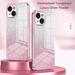 Capa de Telemóvel Electroplated com Pó de Glitter em Degradé, Para iPhone 11 Pro Max, Para iPhone 11, Para iPhone 11 Pro, Para iPhone X / XS, Para iPhone XR, Para iPhone XS Max