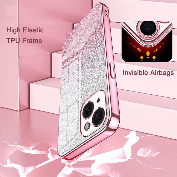 Capa de Telemóvel Electroplated com Pó de Glitter em Degradé, Para iPhone 11 Pro Max, Para iPhone 11, Para iPhone 11 Pro, Para iPhone X / XS, Para iPhone XR, Para iPhone XS Max