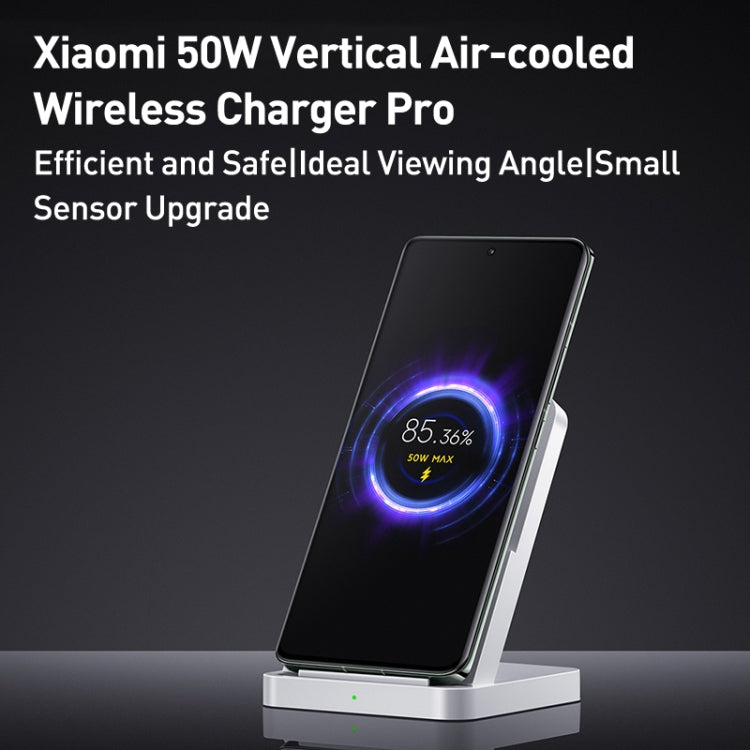 Carregador Sem Fios Vertical Original Xiaomi Pro 50W com Arrefecimento por Ar