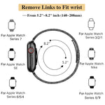 Slim Seven Bead Slingshot Buckle Metal Watch Band, For Apple Watch SE 40mm, For Apple Watch SE 44mm, For Apple Watch Series 6 40mm, For Apple Watch Series 6 44mm, For Apple Watch Series 5 44mm, For Apple Watch Series 5 40mm, For Apple Watch Series 4 44...