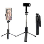 Bastão Selfie Bluetooth Q07 Multifuncional com Tripé para Transmissão em Direto, Sem Luz, Com Luz