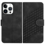Capa de Couro para Telemóvel com Cabeça de Elefante em Relevo e Cordão, Para iPhone 16 Pro, Para iPhone 16 Plus, Para iPhone 16, Para iPhone 15 Pro Max, Para iPhone 15 Pro, Para iPhone 15 Plus