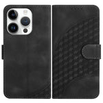 Capa de Couro para Telemóvel com Cabeça de Elefante em Relevo e Cordão, Para iPhone 16 Pro, Para iPhone 16 Plus, Para iPhone 16, Para iPhone 15 Pro Max, Para iPhone 15 Pro, Para iPhone 15 Plus