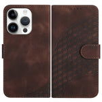 Capa de Couro para Telemóvel com Cabeça de Elefante em Relevo e Cordão, Para iPhone 16 Pro, Para iPhone 16 Plus, Para iPhone 16, Para iPhone 15 Pro Max, Para iPhone 15 Pro, Para iPhone 15 Plus