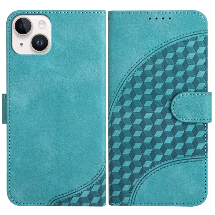 YX0060 Elephant Head Embossed Phone Leather Case with Lanyard, For iPhone 15, For iPhone 14 Plus, For iPhone 14, For iPhone 14 Pro, For iPhone 14 Pro Max, For iPhone SE 2022/SE 2020/6/7/8