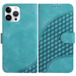 YX0060 Elephant Head Embossed Phone Leather Case with Lanyard, For iPhone 13 Pro Max, For iPhone 13 Pro, For iPhone 13, For iPhone 13 mini, For iPhone 12/12 Pro, For iPhone 12 Pro Max