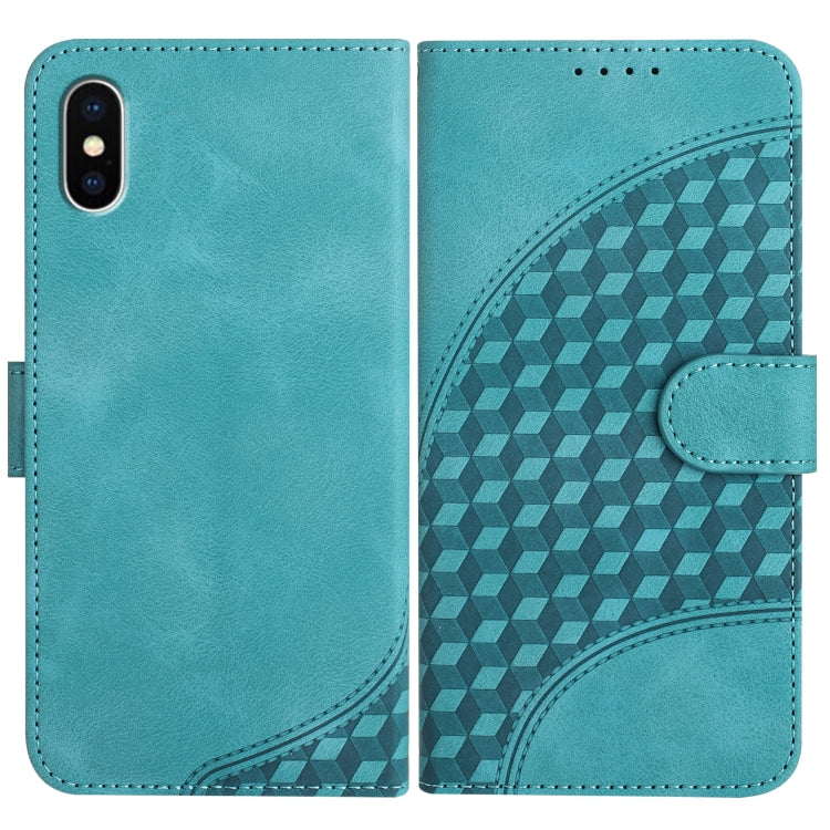 YX0060 Elephant Head Embossed Phone Leather Case with Lanyard, For iPhone 12 mini, For iPhone 11 Pro Max, For iPhone 11, For iPhone 11 Pro, For iPhone XS / X, For iPhone XR