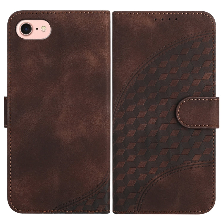 YX0060 Elephant Head Embossed Phone Leather Case with Lanyard, For iPhone 15, For iPhone 14 Plus, For iPhone 14, For iPhone 14 Pro, For iPhone 14 Pro Max, For iPhone SE 2022/SE 2020/6/7/8