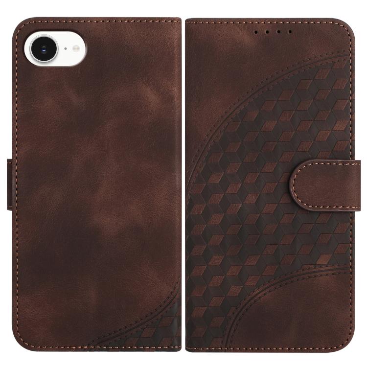 Capa de Couro para Telemóvel com Cabeça de Elefante em Relevo e Cordão, Para iPhone 17e / 16e, Para iPhone 17 Pro Max, Para iPhone 17 Pro, Para iPhone 17, Para iPhone Air, Para iPhone 16 Pro Max