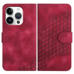 Capa de Couro para Telemóvel com Cabeça de Elefante em Relevo e Cordão, Para iPhone 16 Pro, Para iPhone 16 Plus, Para iPhone 16, Para iPhone 15 Pro Max, Para iPhone 15 Pro, Para iPhone 15 Plus
