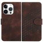 Capa de Couro para Telemóvel com Cabeça de Elefante em Relevo e Cordão, Para iPhone 16 Pro, Para iPhone 16 Plus, Para iPhone 16, Para iPhone 15 Pro Max, Para iPhone 15 Pro, Para iPhone 15 Plus
