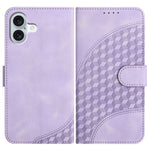 Capa de Couro para Telemóvel com Cabeça de Elefante em Relevo e Cordão, Para iPhone 16 Pro, Para iPhone 16 Plus, Para iPhone 16, Para iPhone 15 Pro Max, Para iPhone 15 Pro, Para iPhone 15 Plus