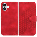 Capa de Couro para Telemóvel com Cabeça de Elefante em Relevo e Cordão, Para iPhone 16 Pro, Para iPhone 16 Plus, Para iPhone 16, Para iPhone 15 Pro Max, Para iPhone 15 Pro, Para iPhone 15 Plus